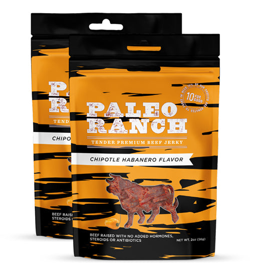 Chipotle Habanero Beef Jerky Pouches 4 Count, 4 Chipotle Habanero Flavored Beef Jerky Pouches
