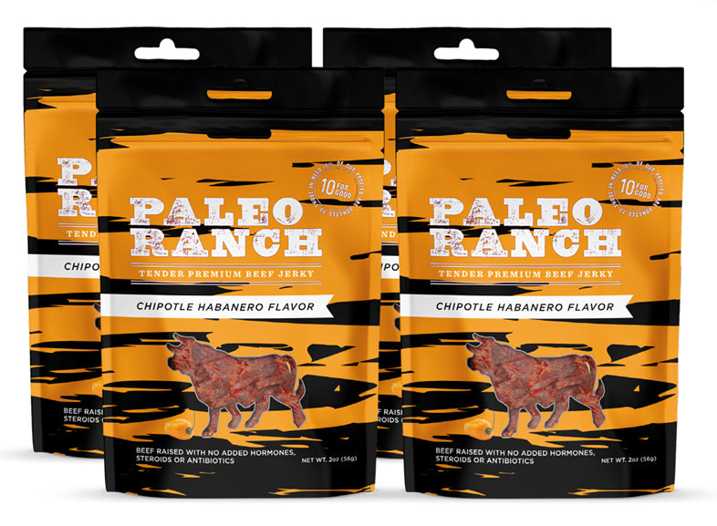 8 Chipotle Habanero Beef Jerky Pouches, New Beef Jerky Packaging, Spicy Beef Jerky Pouches