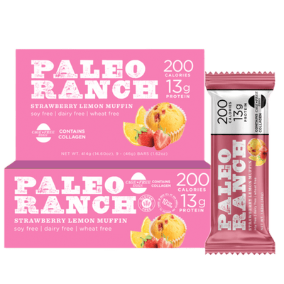 Strawberry Paleo diet bars, Lemon Paleo Diet Bars, Low calorie Paleo Bar, Low Calorie Diet Bar, High protein diet bar, high protein paleo bar